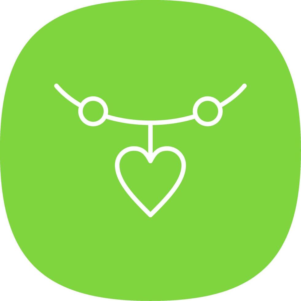 Heart Line Curve Icon Design vector