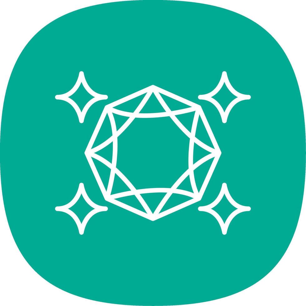 Sapphire Line Curve Icon Design vector
