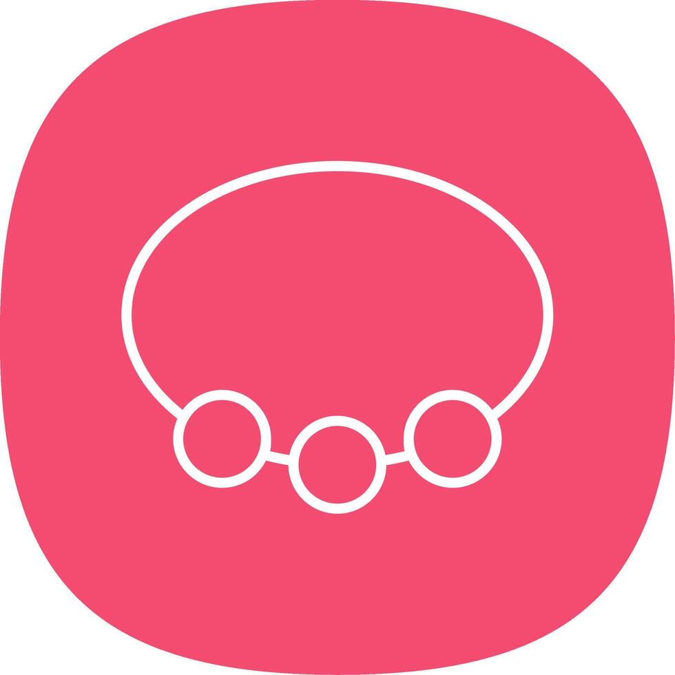 Bangle Line Curve Icon Design vector