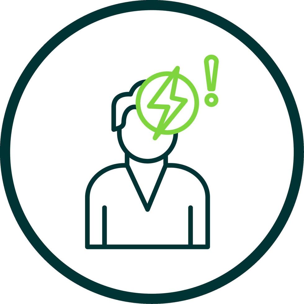 Idea Generation Line Circle Icon Design vector