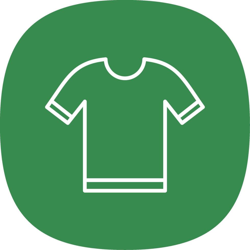 Shirt Line Curve Icon Design vector