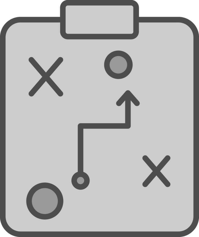 Planning Line Filled Greyscale Icon Design vector