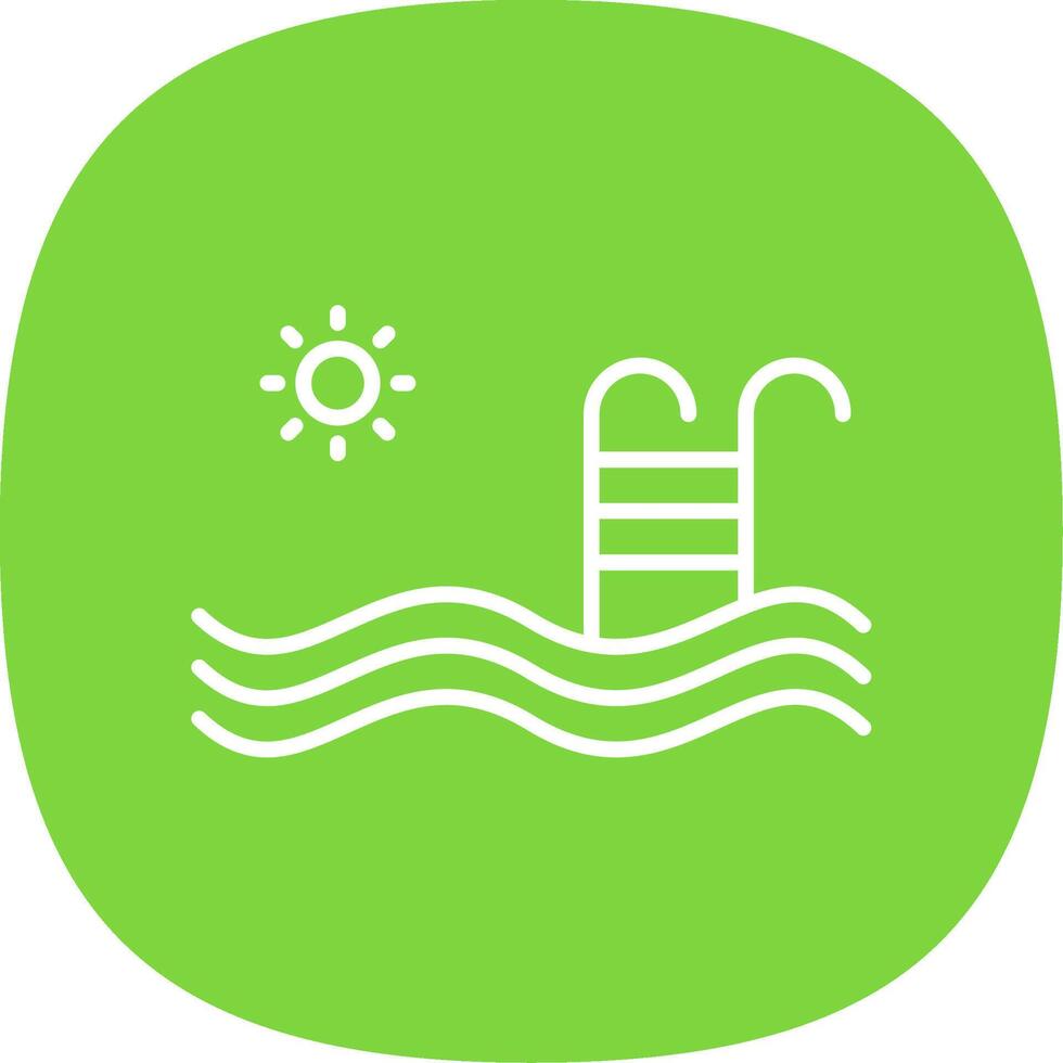 Ladder Line Curve Icon Design vector