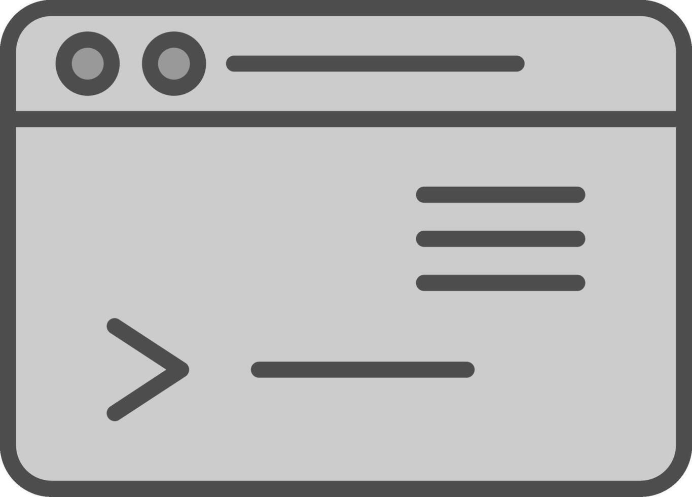 Command Line Filled Greyscale Multi Circle Line Filled Greyscale Icon Design vector