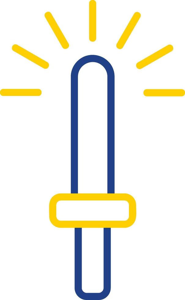 Light Stick Line Two Colour Icon Design vector