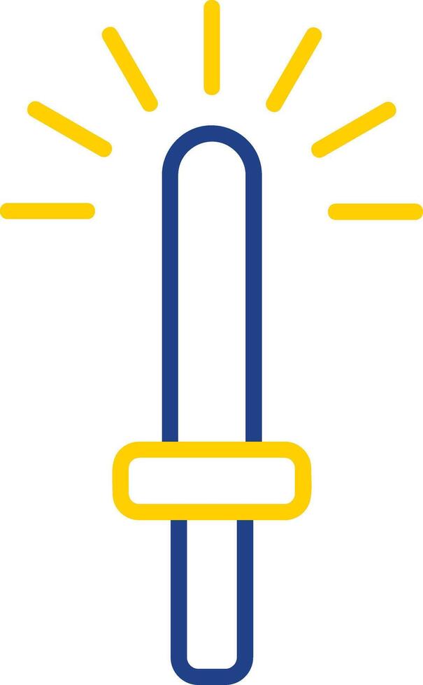 Light Stick Line Two Colour Icon Design vector