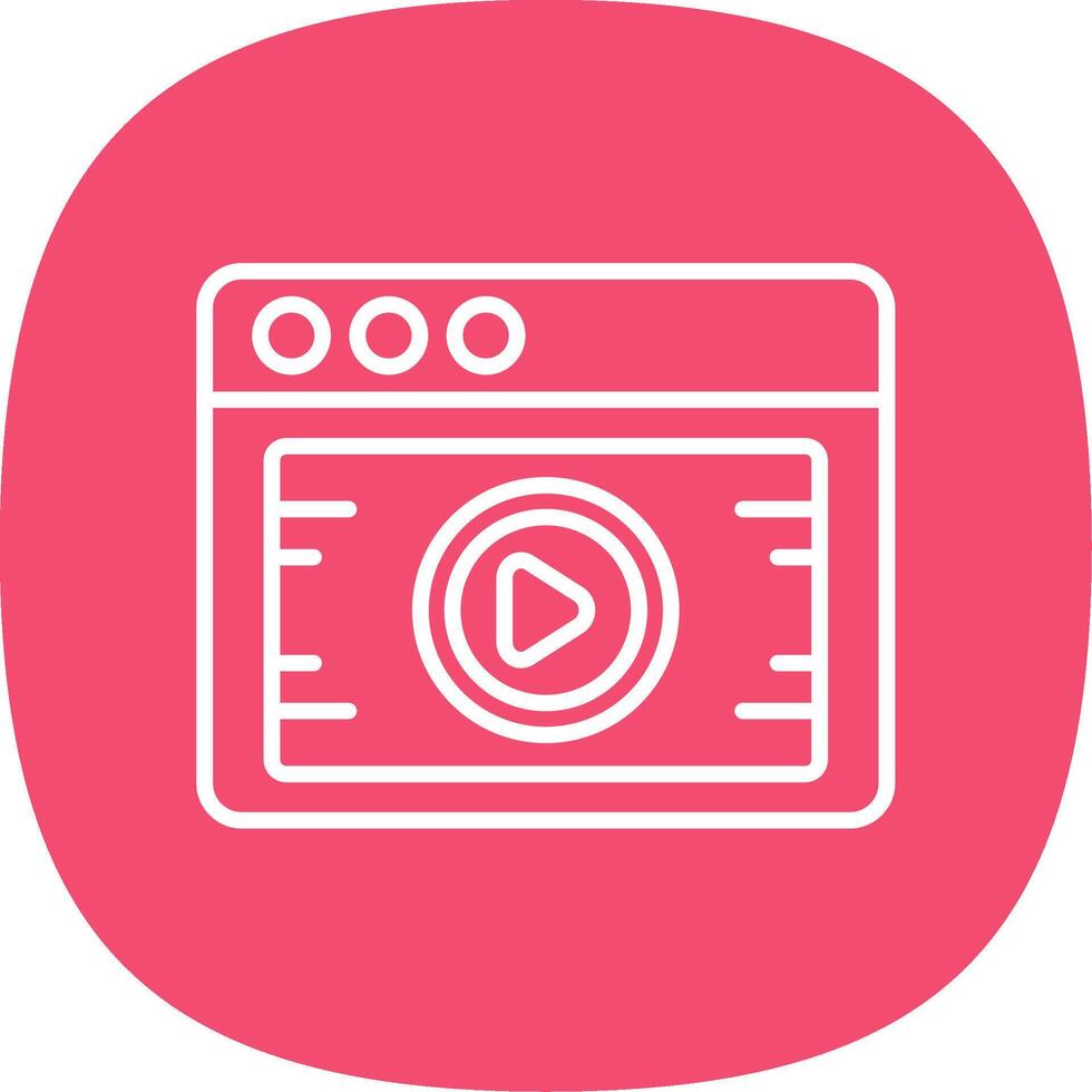 Line Curve Icon Design vector