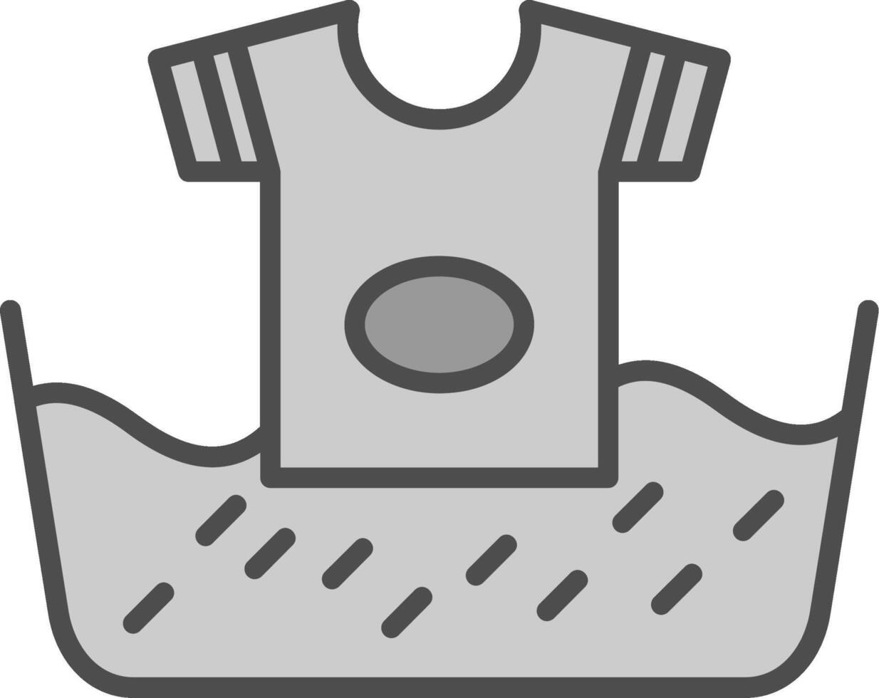 lavar línea lleno escala de grises icono diseño vector