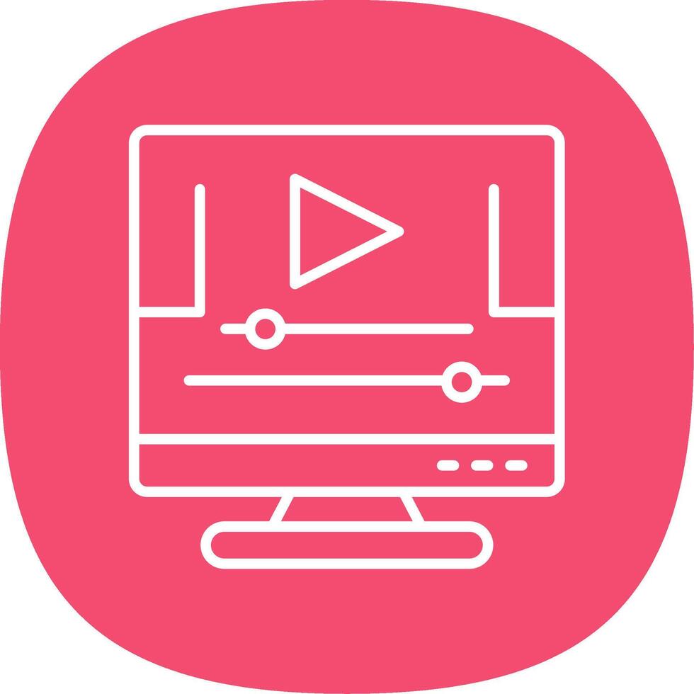 Animation Line Curve Icon Design vector