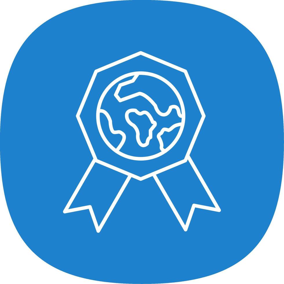 Badge Line Curve Icon Design vector