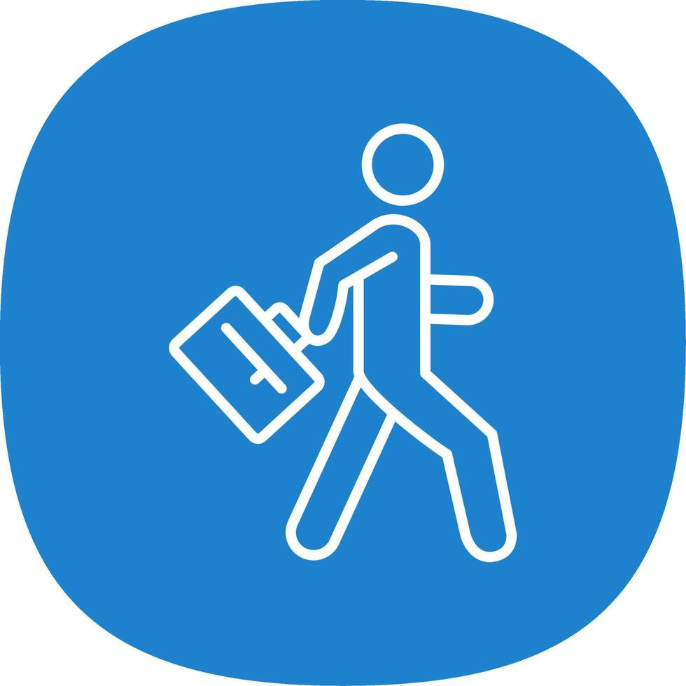 Man Line Curve Icon Design vector