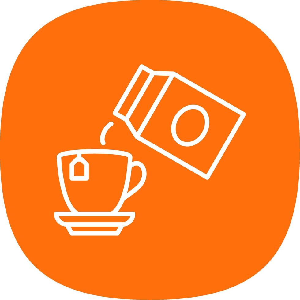 Pour Milk Line Curve Icon Design vector