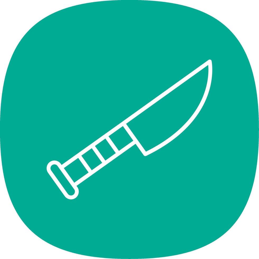 Knife Line Curve Icon Design vector