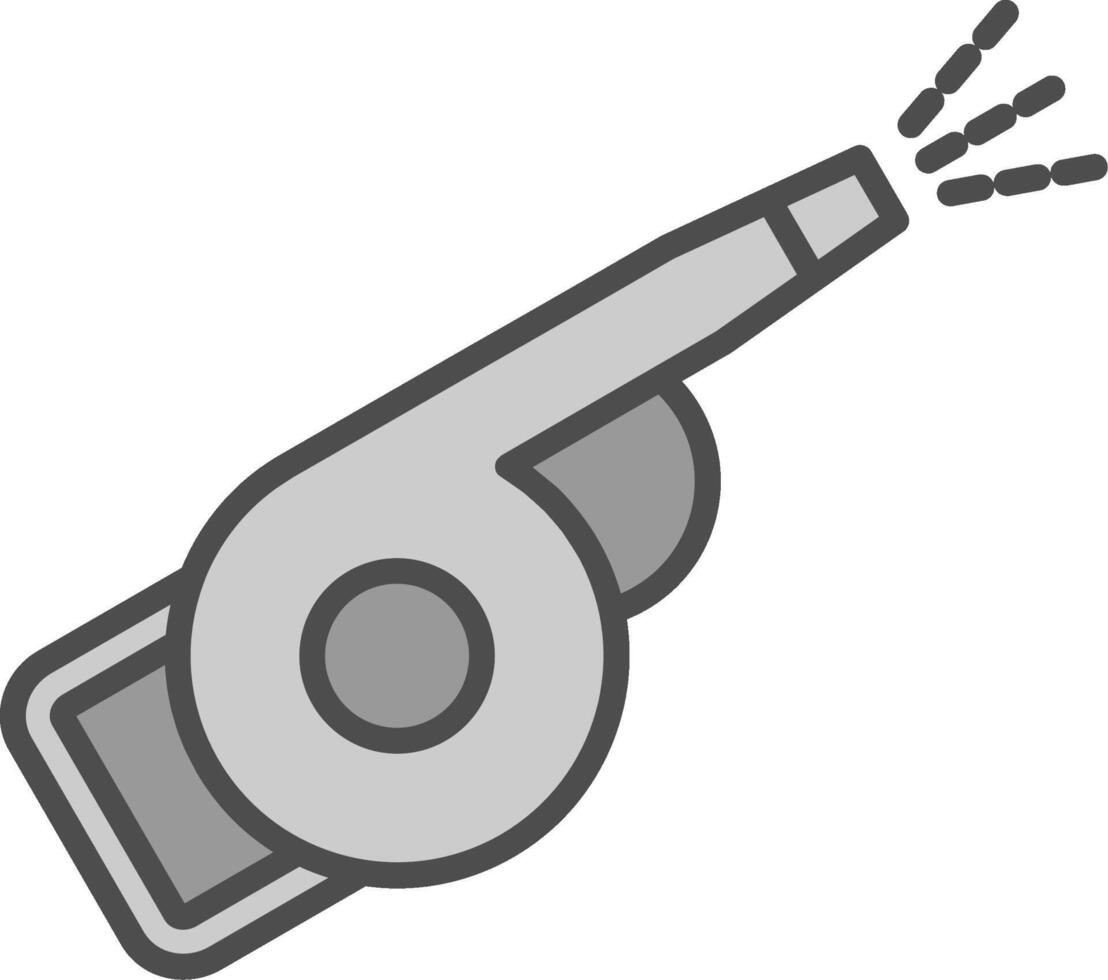 Leaf Blower Line Filled Greyscale Icon Design vector