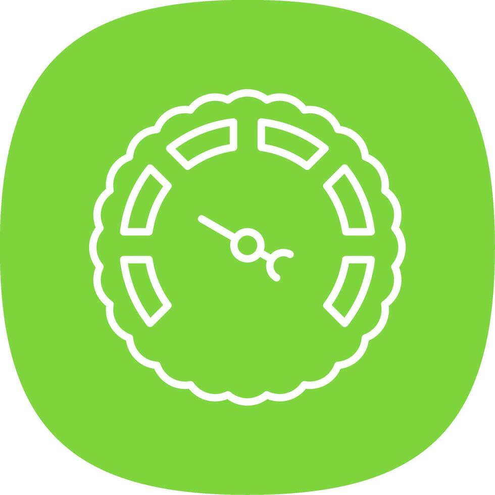 Gauge Line Curve Icon Design vector