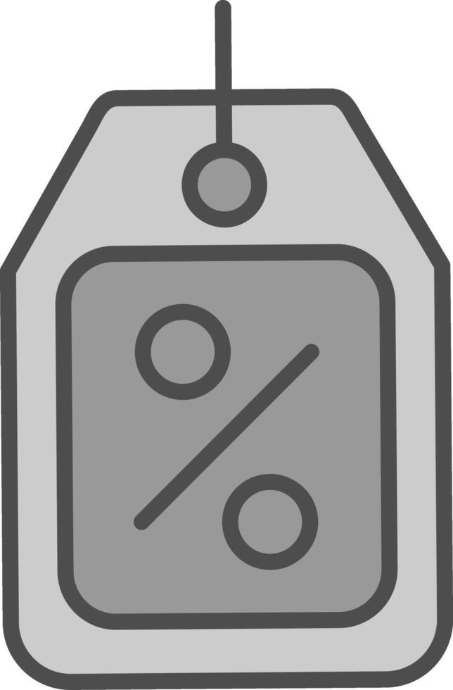 Coupons Line Filled Greyscale Icon Design vector