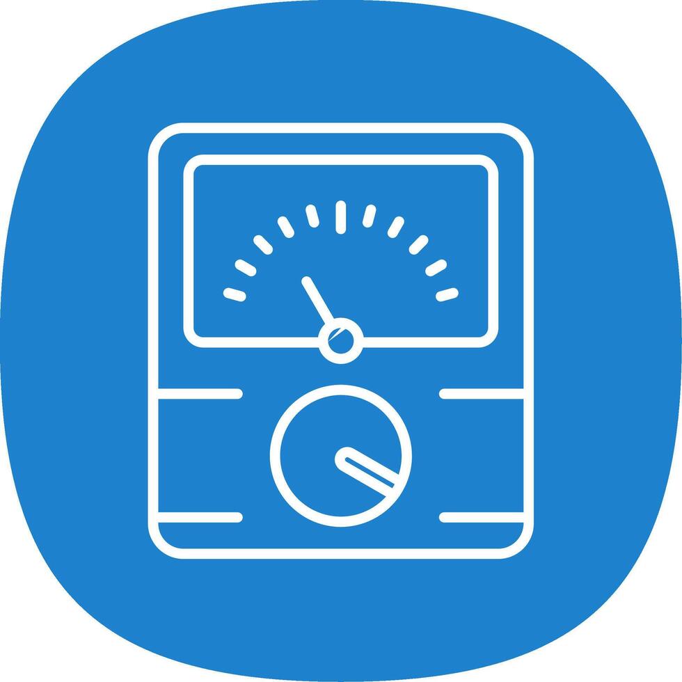 Dial Line Curve Icon Design vector
