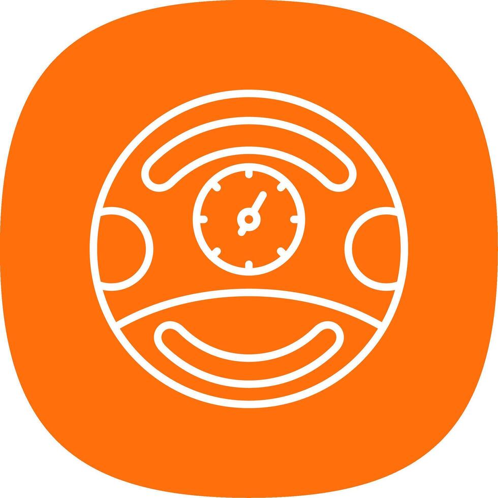 Gauge Line Curve Icon Design vector