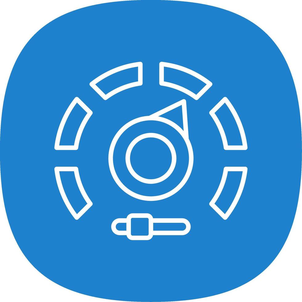 Gauge Line Curve Icon Design vector