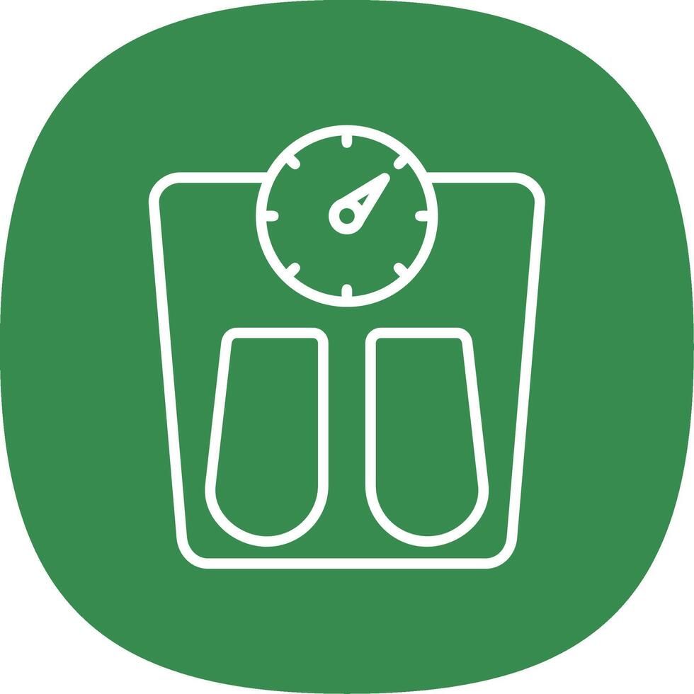 Scales Line Curve Icon Design vector