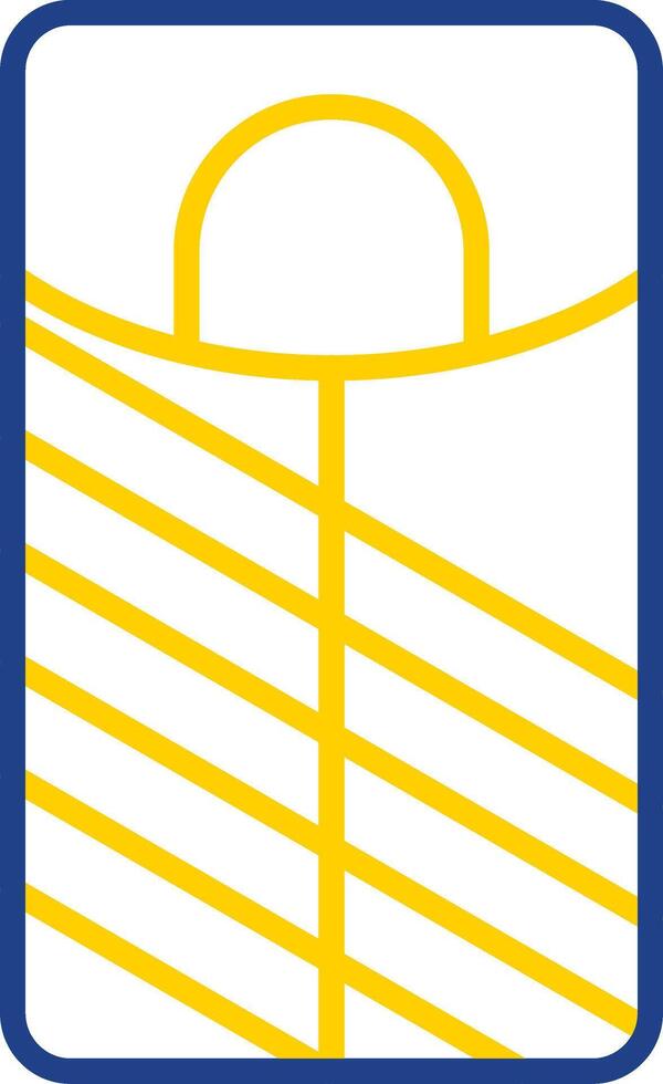 Sleeping Bag Line Two Colour Icon Design vector