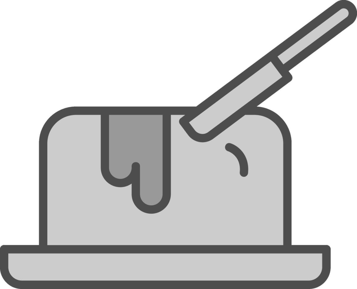 Butter Line Filled Greyscale Icon Design vector