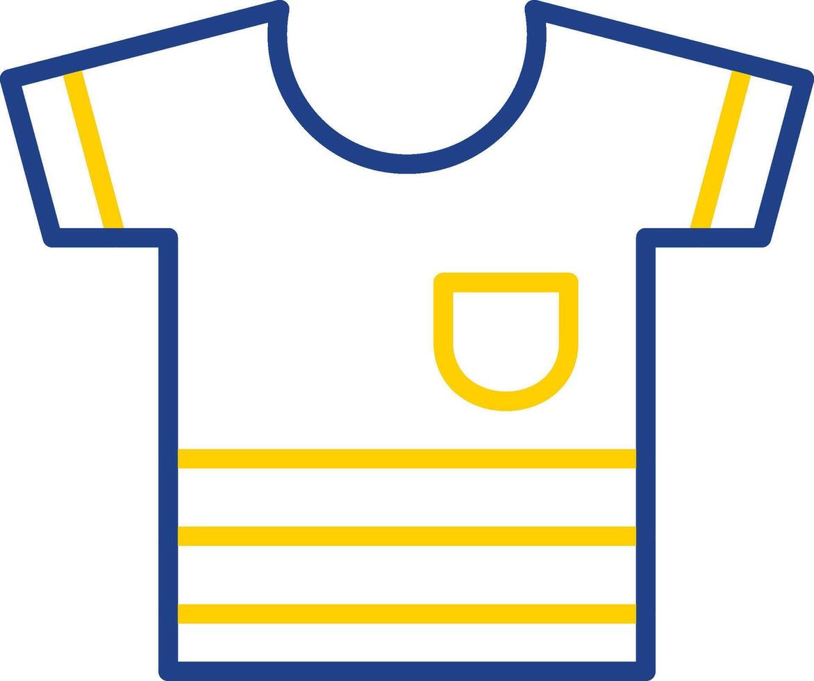 Shirt Line Two Colour Icon Design vector