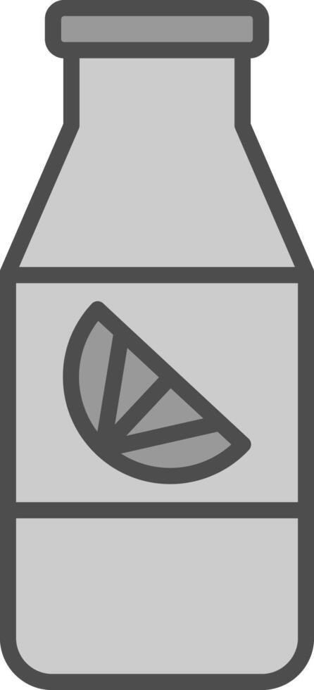 Orange Juice Line Filled Greyscale Icon Design vector