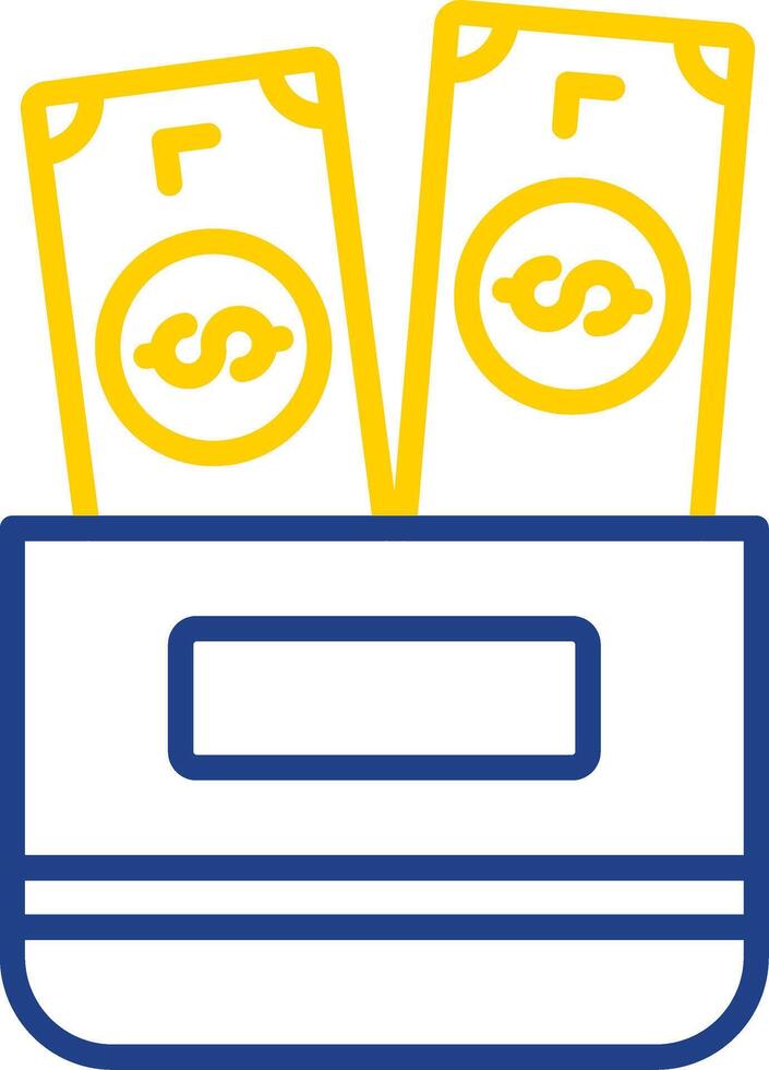 Money Laundering Line Two Colour Icon Design vector
