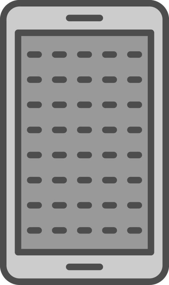 E Learning Line Filled Greyscale Icon Design vector