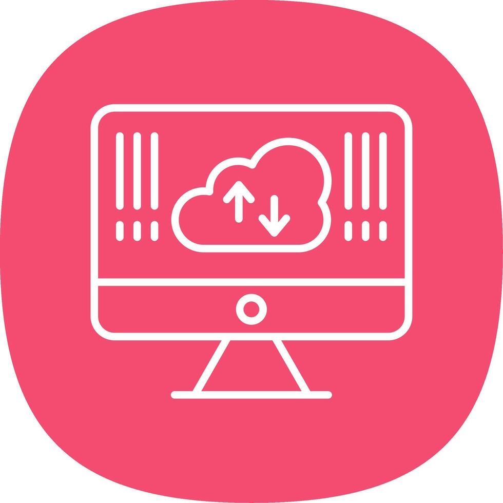 Computing Line Curve Icon Design vector