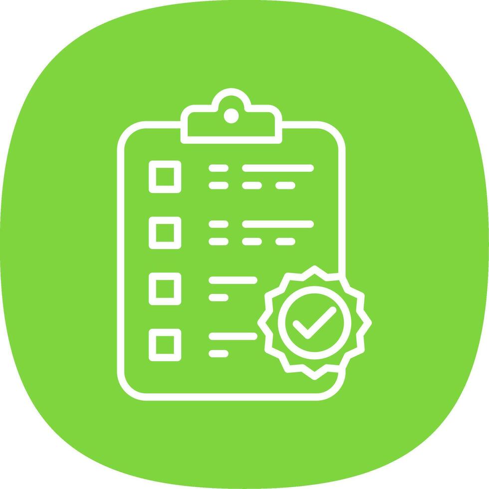 Clipboard Line Curve Icon Design vector
