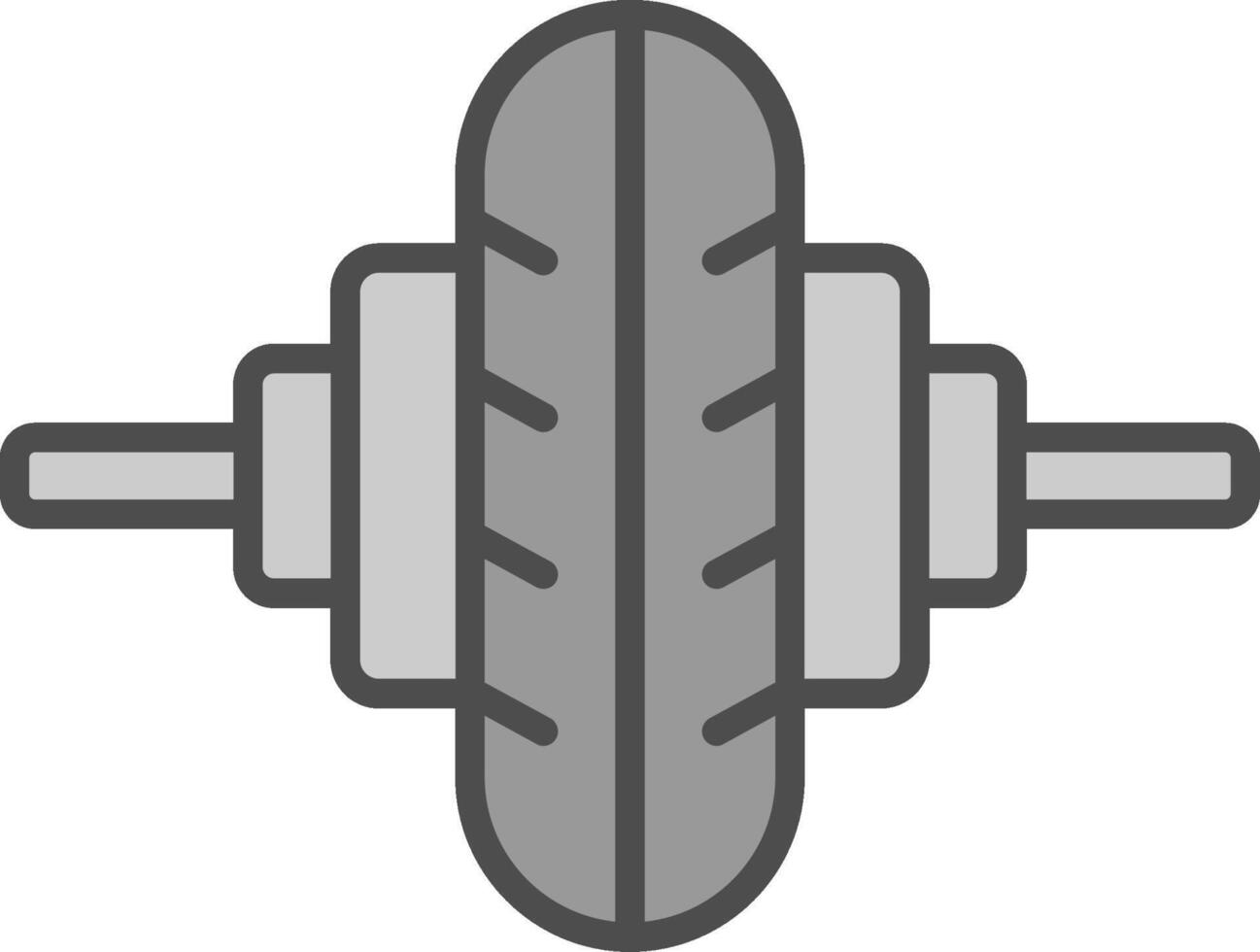 Crossfit Line Filled Greyscale Icon Design vector