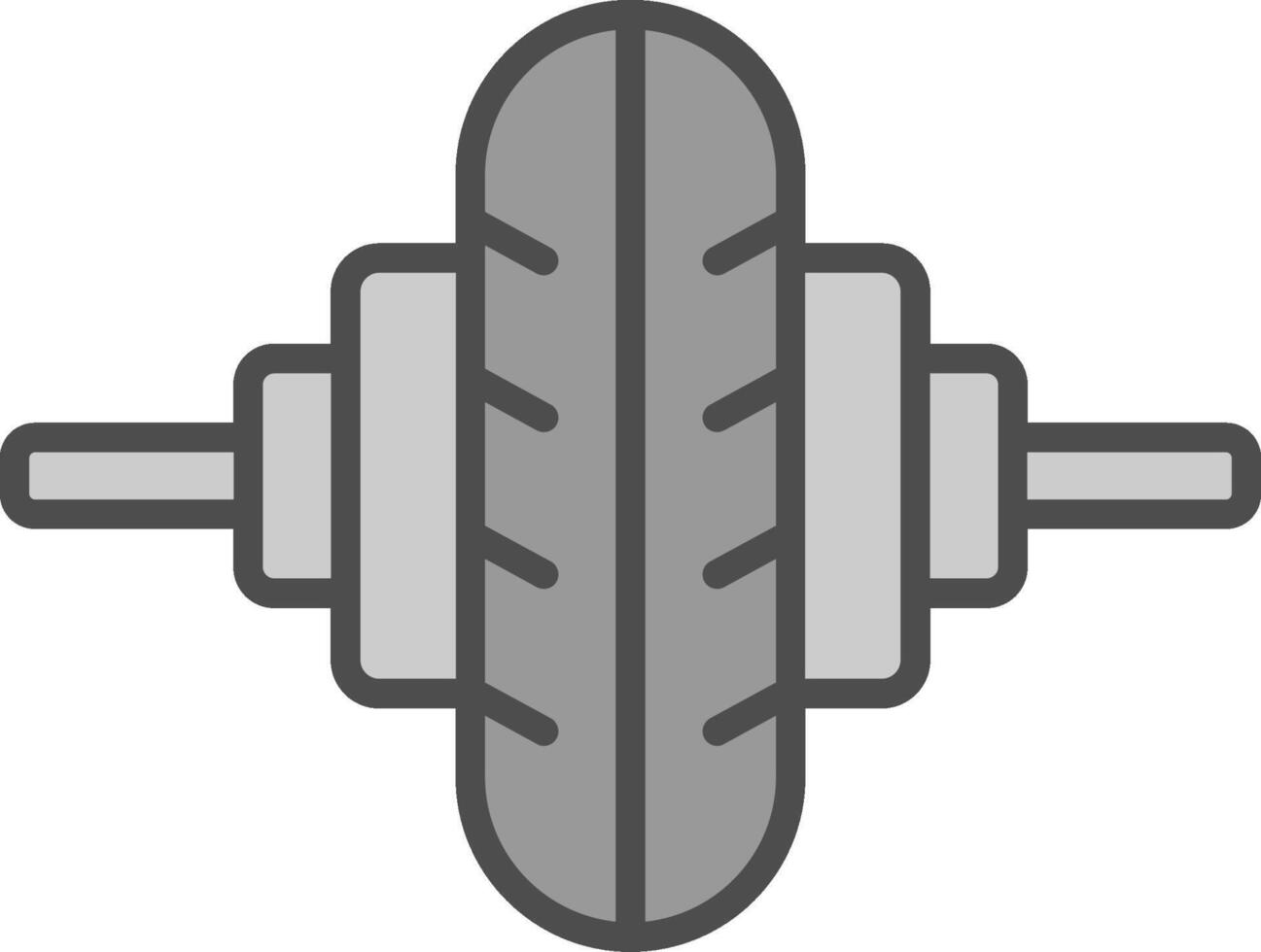 Crossfit Line Filled Greyscale Icon Design vector