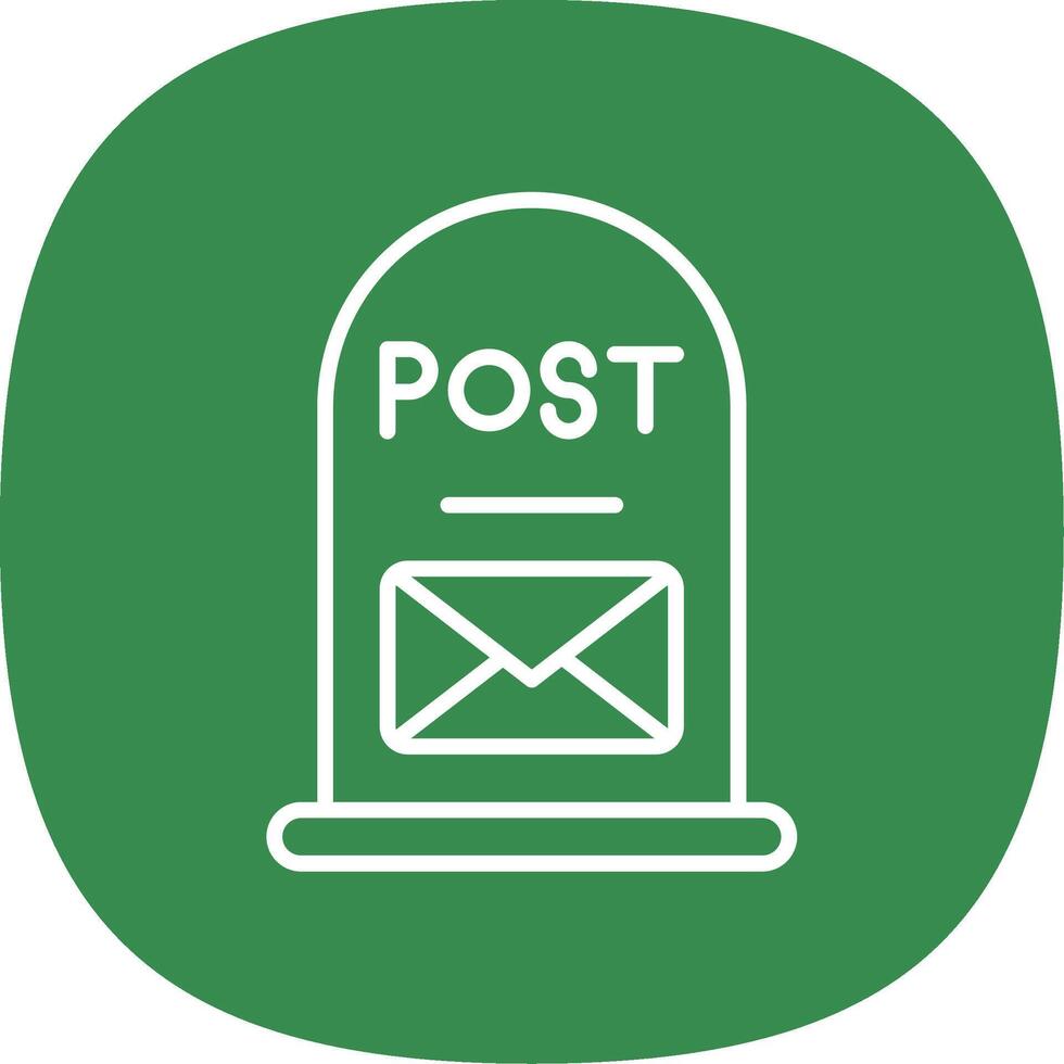 Post It Line Curve Icon Design vector