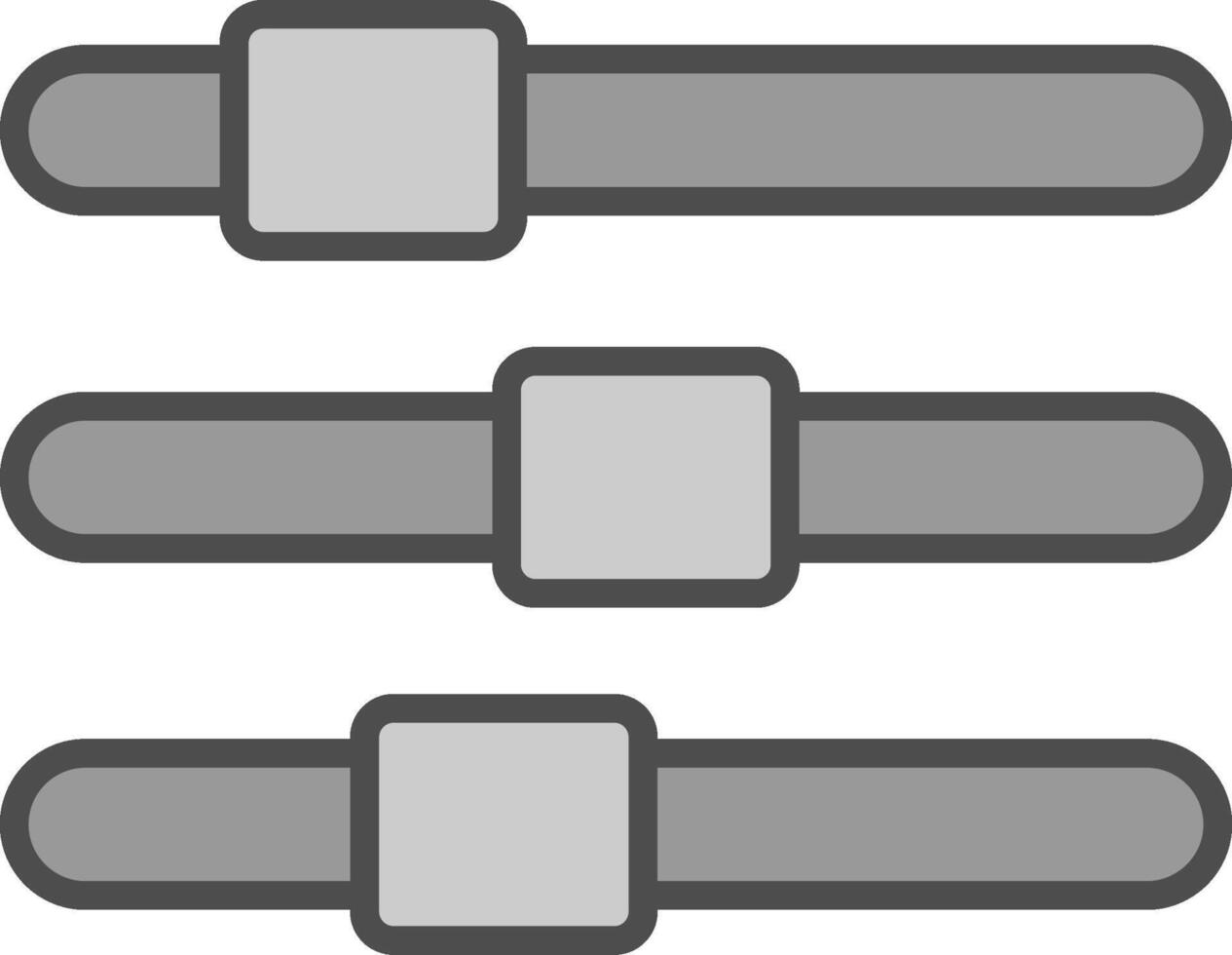 Volume Control Line Filled Greyscale Icon Design vector