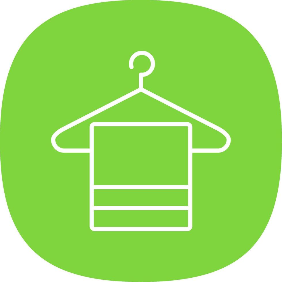 Hanger Line Curve Icon Design vector