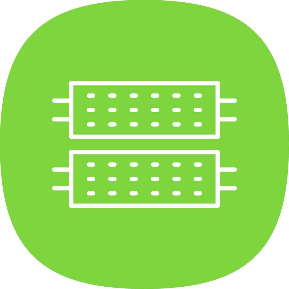 Led Line Curve Icon Design vector