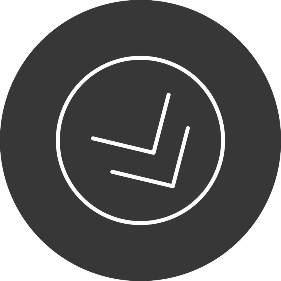 Chevron Line Inverted Icon Design vector