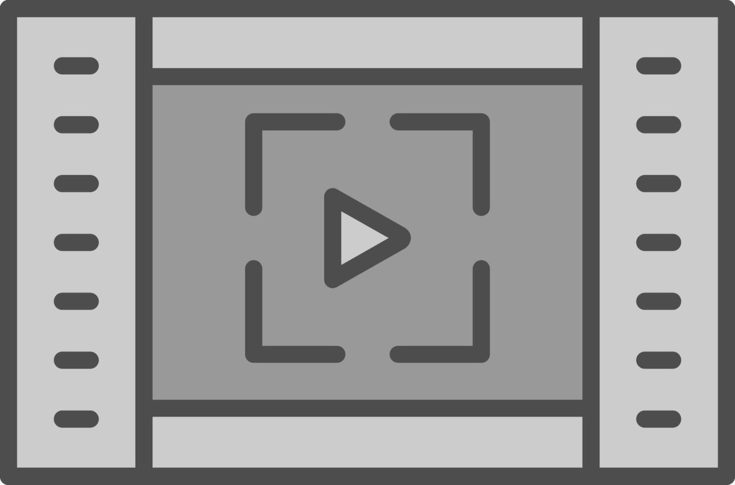 Full Screen Line Filled Greyscale Icon Design vector