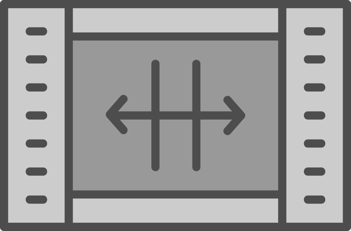Resize Line Filled Greyscale Icon Design vector