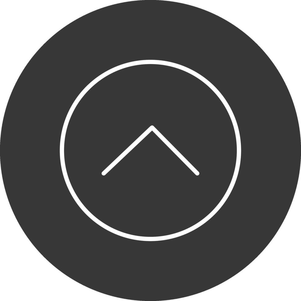 Chevron Line Inverted Icon Design vector