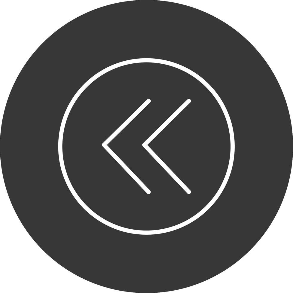 Chevron Line Inverted Icon Design vector