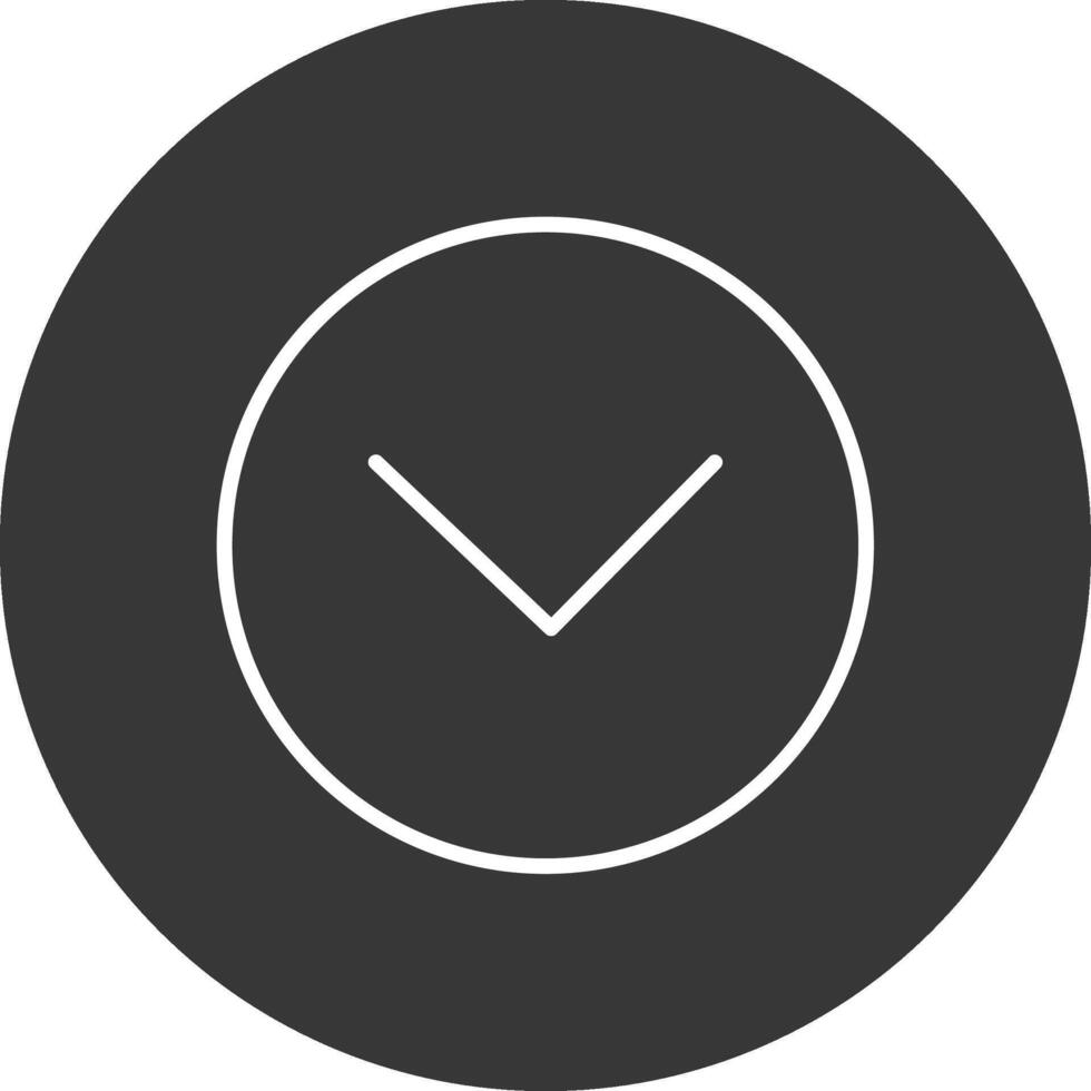 Chevron Line Inverted Icon Design vector
