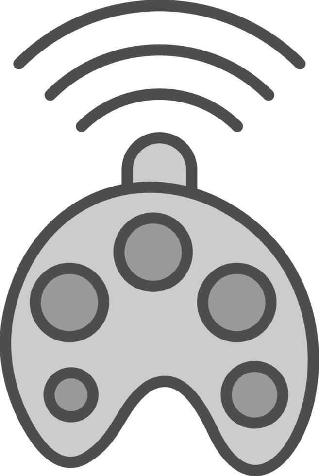Art Line Filled Greyscale Icon Design vector