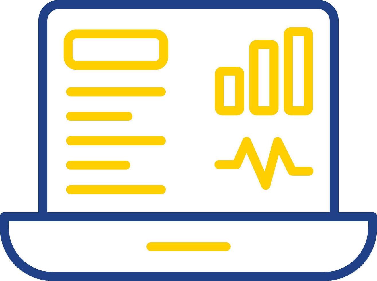 Dashboard Line Two Colour Icon Design vector