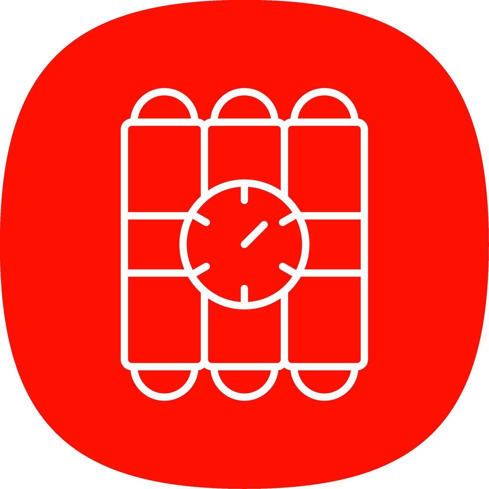 C4 Line Curve Icon Design vector