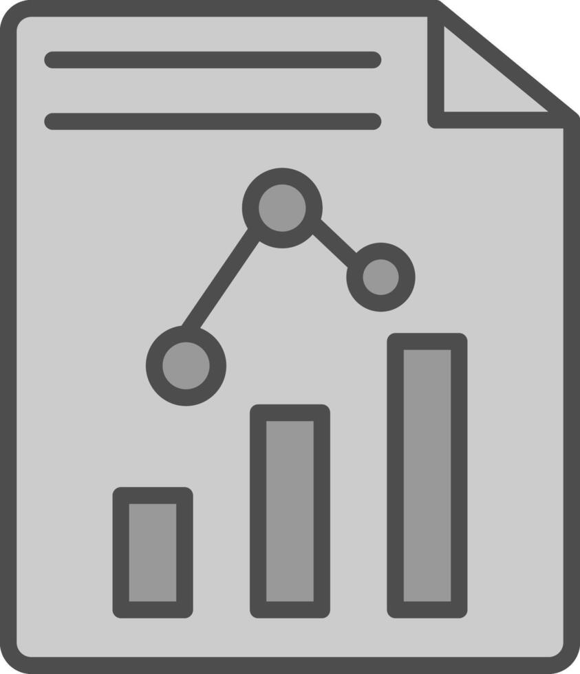 Paper Line Filled Greyscale Icon Design vector