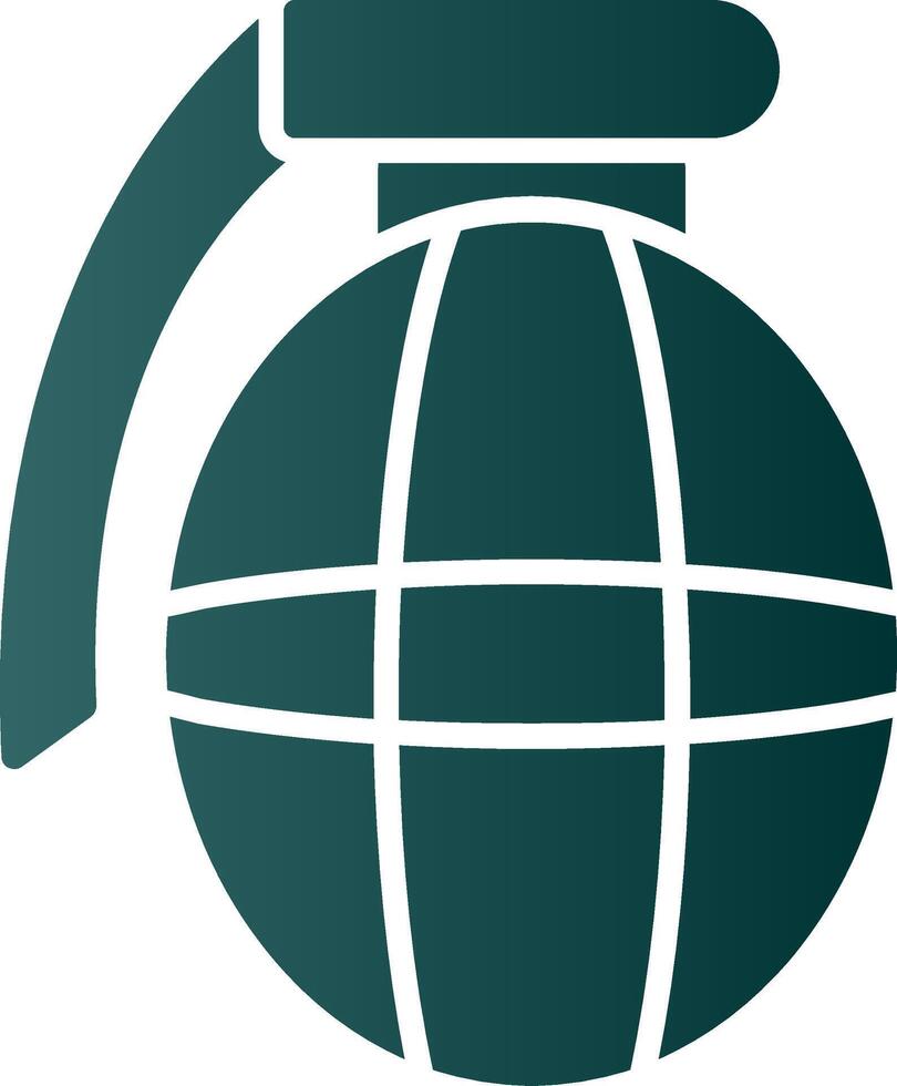 Grenade Glyph Gradient Icon vector
