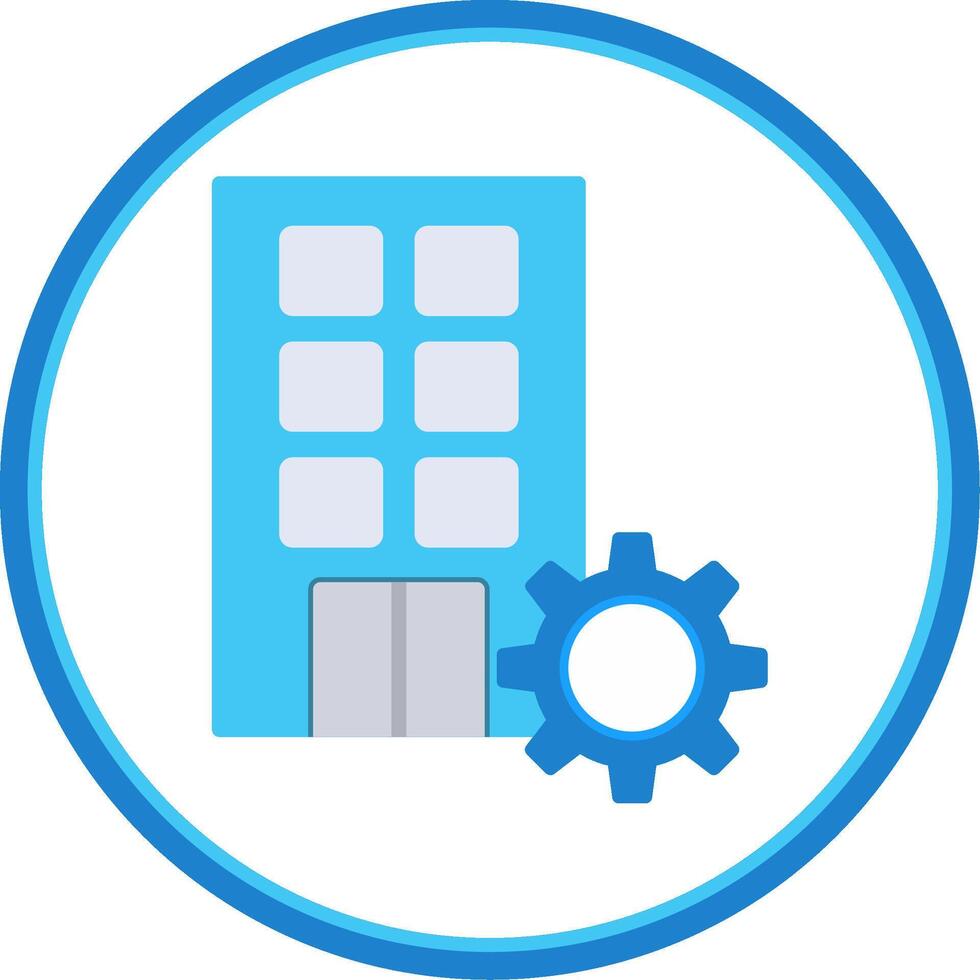 Firm Flat Circle Icon vector